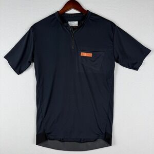 Leatt Jersey MTB Trail 3.0‎ Mens M Black 1/4 Zip Mountain Bike Cycling Pockets